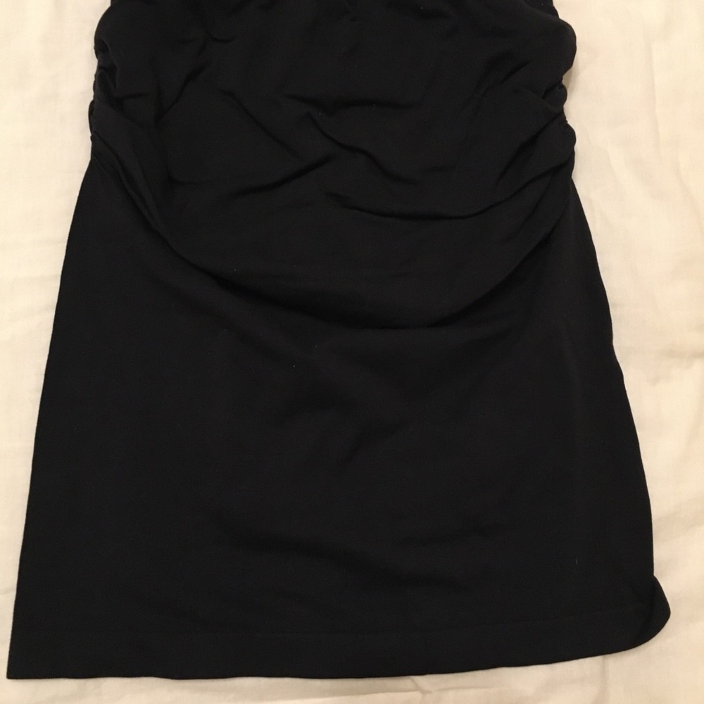 Black form fitting tube top